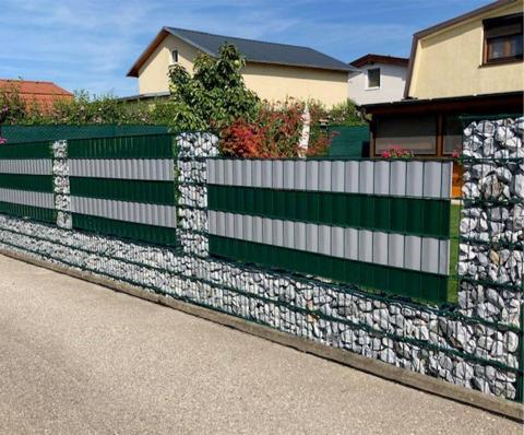 gabion with shielding tape for the fence
