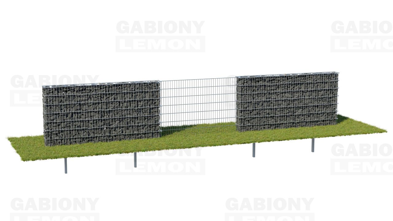 gabion fence premium and visible fence panels