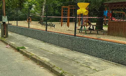 Gabion sub-slab