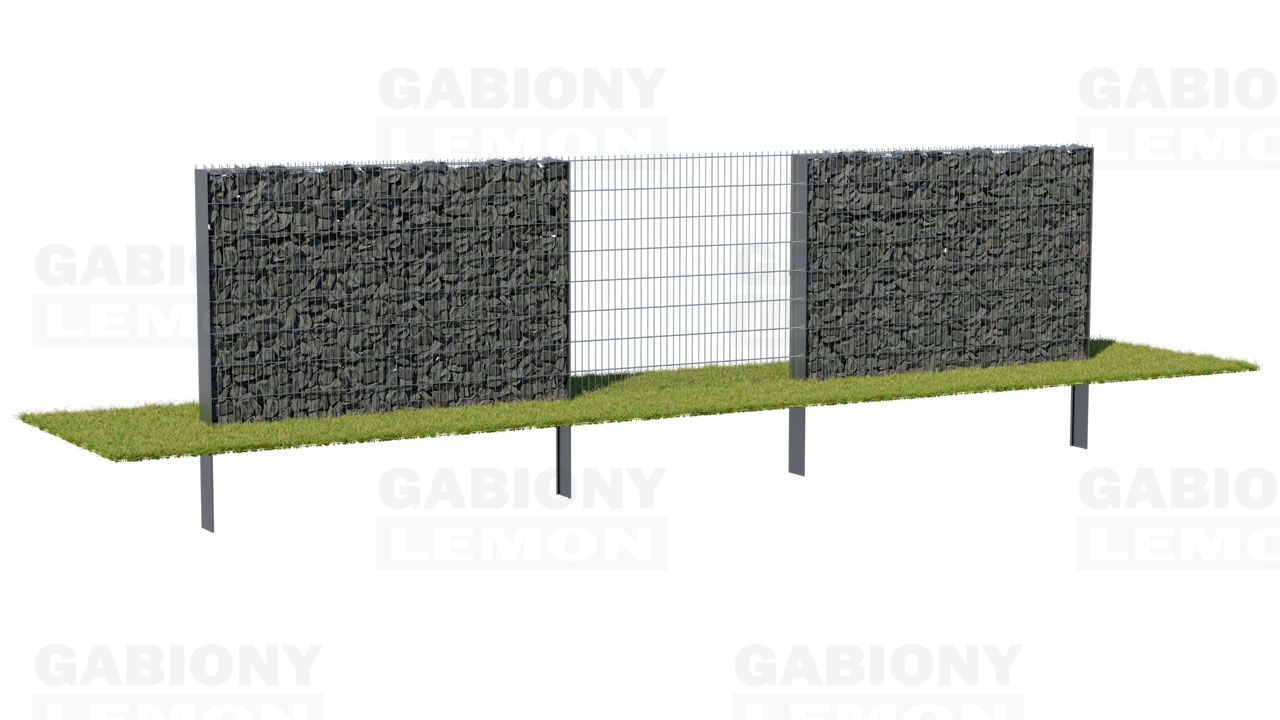 Gabion Fence PRAKTIK + 2D fence panel