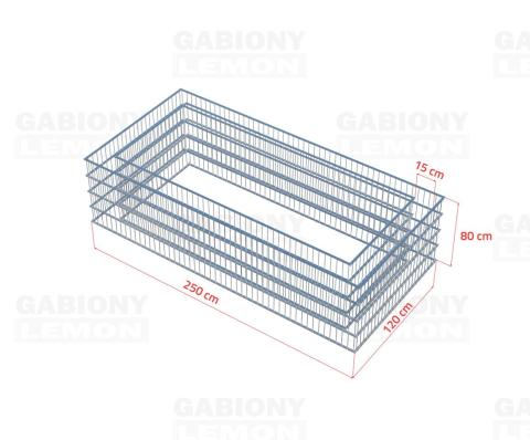 Raised flower bed XL dimensions